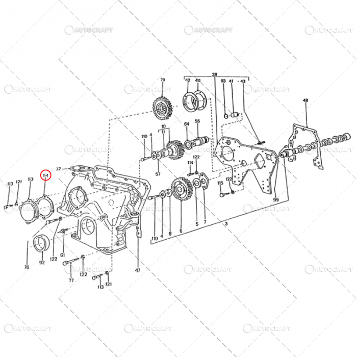 GARNITURA CAPAC CONTROL VIZITARE MOTOR TRACTOR U650 FERMIT 103.01.123 [2]