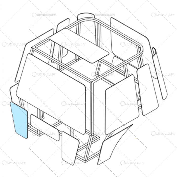 GEAM CABINA PARTEA DE JOS DREAPTA NEW HOLLAND [2]