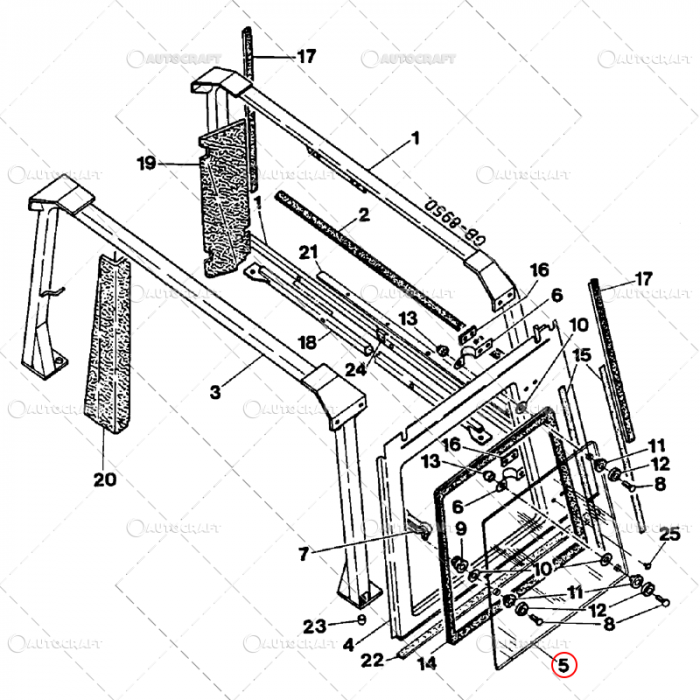 GEAM LATERAL DREAPTA SPATE CASE IH COMFORT 2000 [2]