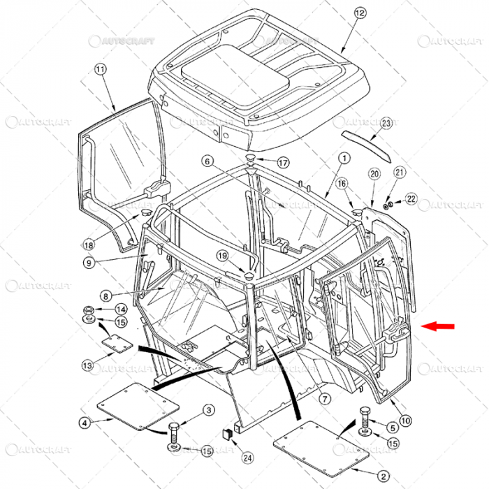 GEAM USA STANGA CASE IH, CX, MAXXUM, MX [3]