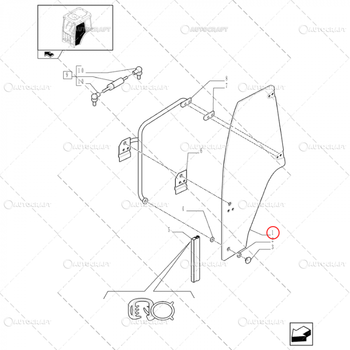 GEAM USA STANGA NEW HOLLAND, CASE IH [2]
