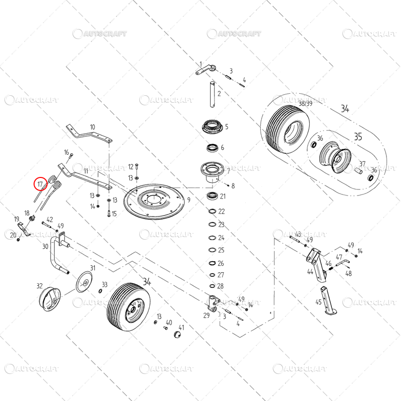 GHEARA ELASTICA GREBLA ROTATIVA FELLA [3]