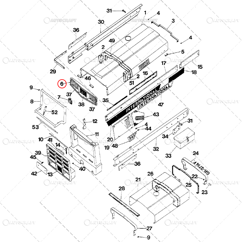 GRILA FATA INTERNATIONAL, CASE IH 644, 744, 844, 946, 1046 [2]