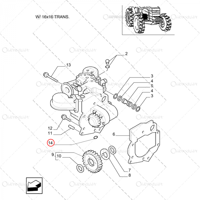 INEL ORING GARNITURA POMPA HIDRAULICA NEW HOLLAND, FORD [2]