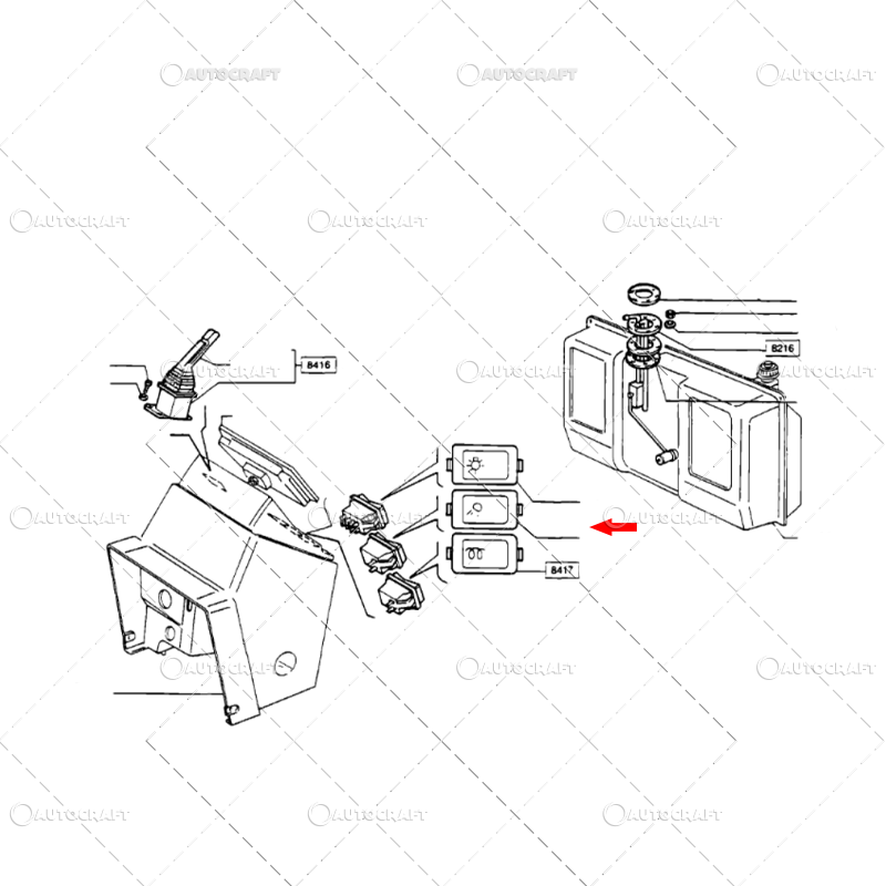 INTRERUPATOR PROIECTOARE FIAT [3]