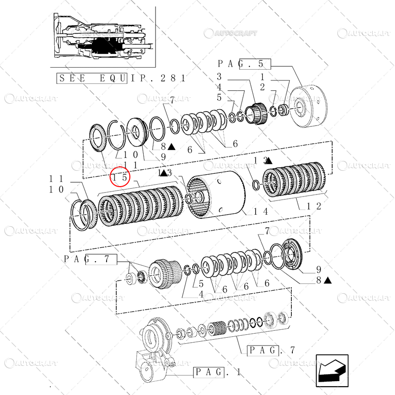 KIT AMBREIAJ TRANSMISIE NEW HOLLAND, FIAT, CASE IH [2]