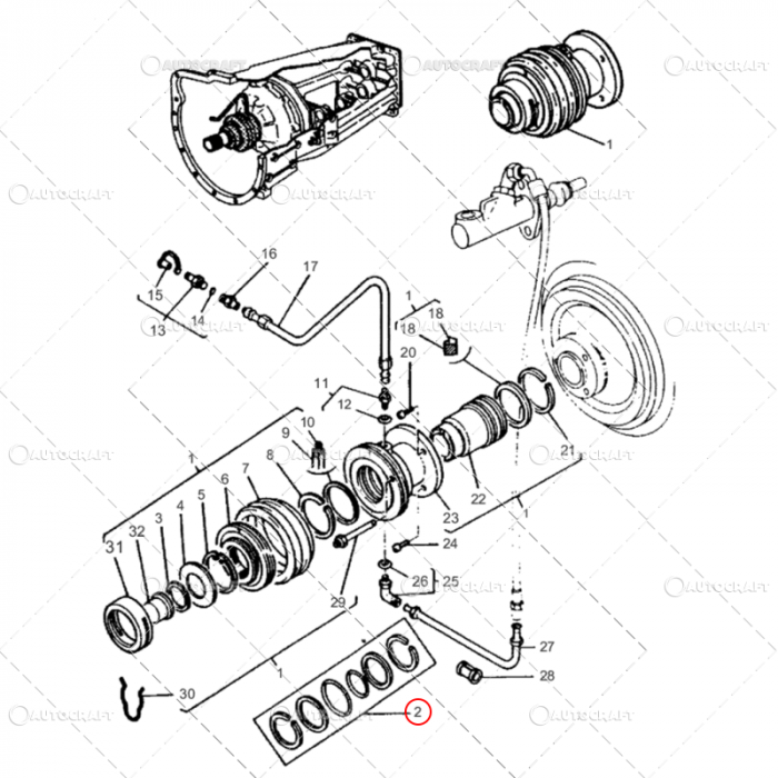 KIT REPARATIE CILINDRU AMBREIAJ MASSEY FERGUSON [2]
