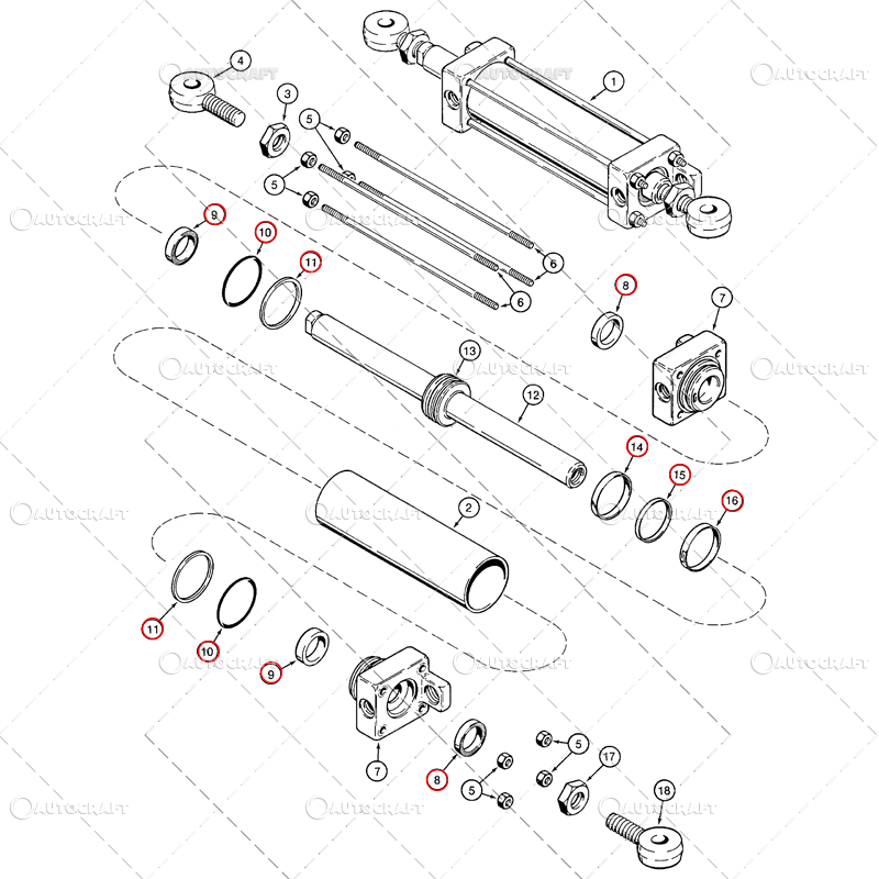 KIT REPARATIE CILINDRU DIRECTIE BULDOEXCAVATOR CASE 590, 590L, 590SL, 590SL S2, 590SM - Copie [2]