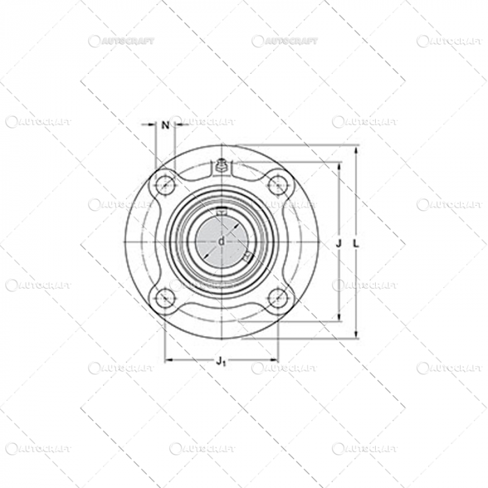 LAGAR ROTUND CU RULMENT UCFC 206 [2]