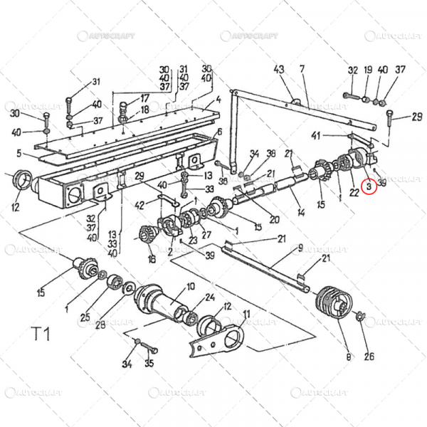 LAGAR SPATE COASA ROTATIVA CU DISCURI RULMENT 6205 1.65 [3]