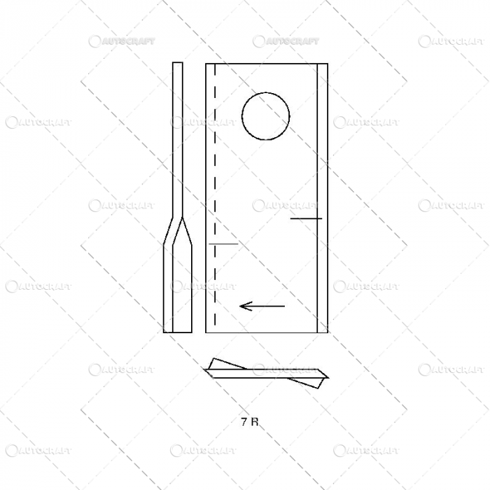 LAMA CUTIT RASUCIT DREAPTA COASA ROTATIVA NIEMEYER, FELLA, CLAAS [2]