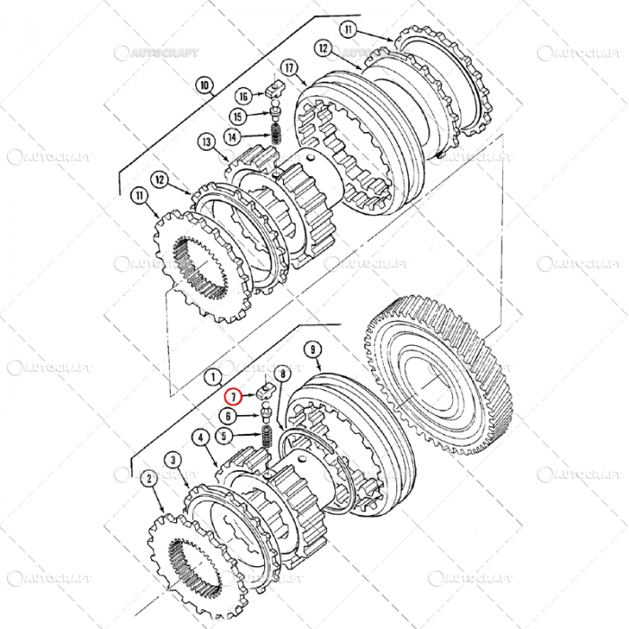 LAMELA SINCRON TRANSMISIE PINION CASE IH [2]