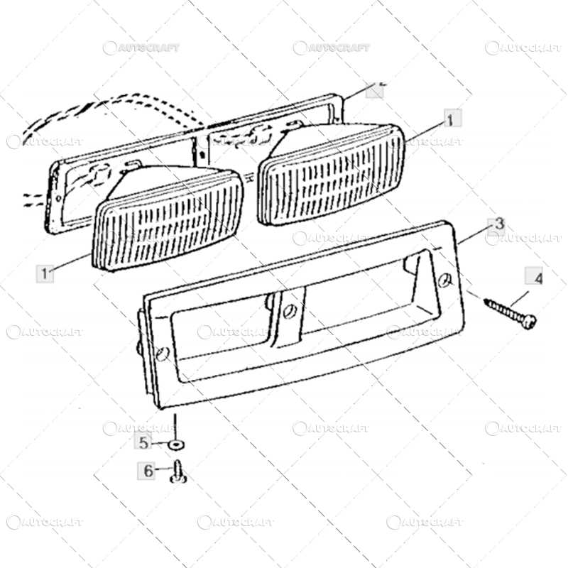 LAMPA FATA STANGA SAU DREAPTA CABINA JOHN DEERE 140 MM X 60 MM [4]