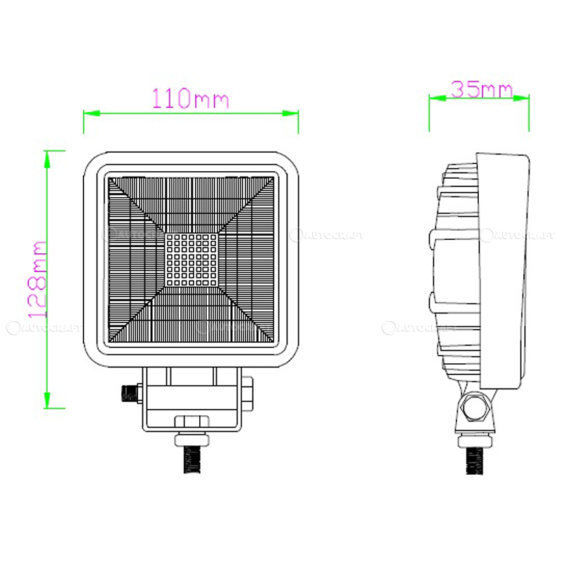 LAMPA LED (56*3W) 12-24V 16800LM, FLOOD [2]