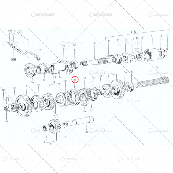 MANSON COROANA SINCRON ALUNECATOR TRACTOR U445 40.17.115 [3]