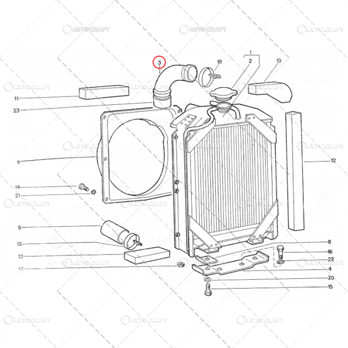 MANSON RADIATOR LUNG TRACTOR U445 40.13.154 [3]