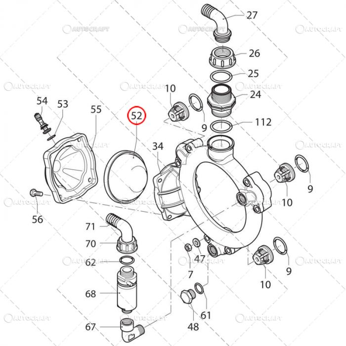 MEMBRANA PALARIE CAPAC POMPA ERBICIDAT ANNOVI REVERBERI [2]