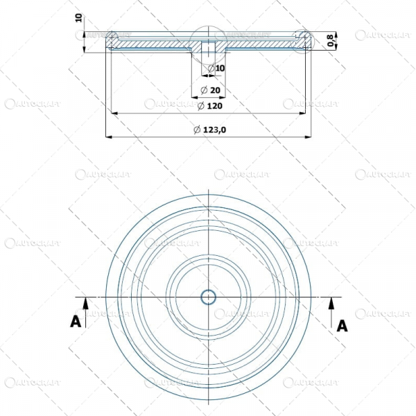 MEMBRANA SILICON POMPA ERBICIDAT Ø 120 mm P-120 [2]