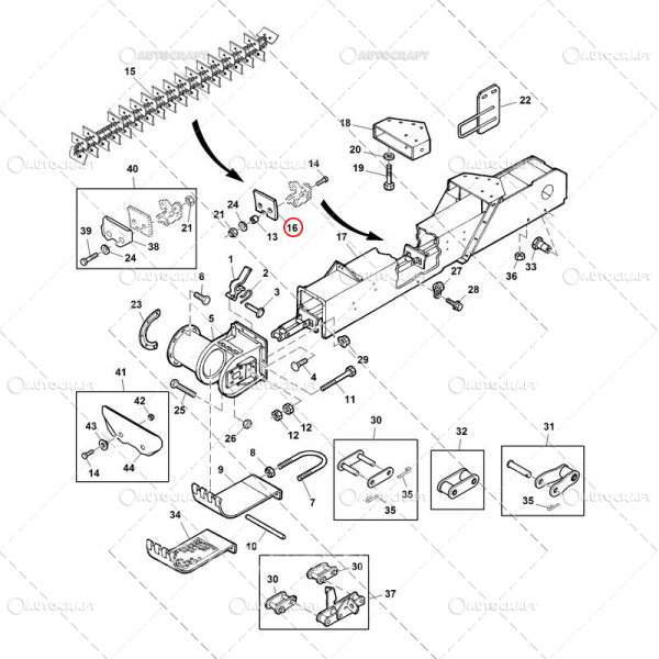 PALETA CAUCIUC CUPA LANT ELEVATOR COMBINA JOHN DEERE [3]