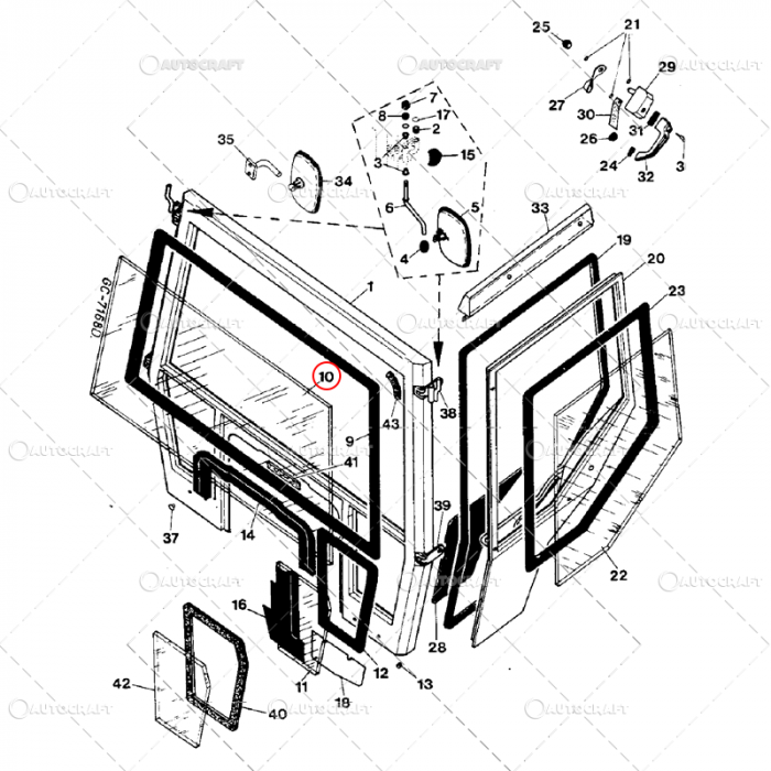 PARBRIZ CASE IH COMFORT 2000 [2]
