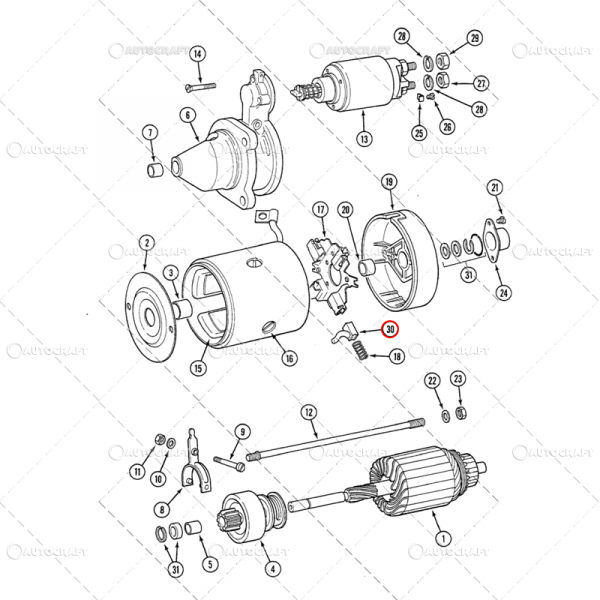 SET PERII ELECTROMOTOR DEMAROR CASE IH [3]