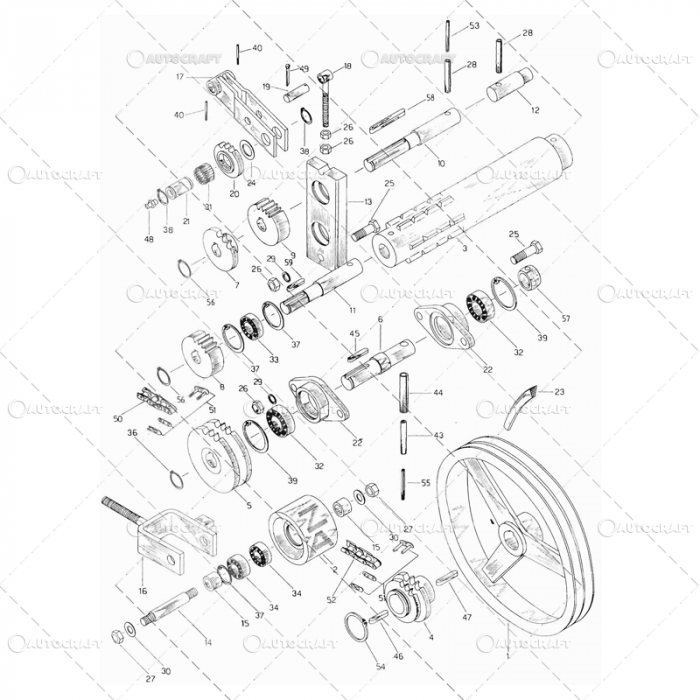 PINION AX FULIE MARE CULEGATOARE PORUMB SIP Z=21 D=30 [2]