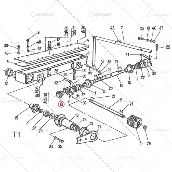 PINION COASA ROTATIVA Z=16 FI=25 MM [3]