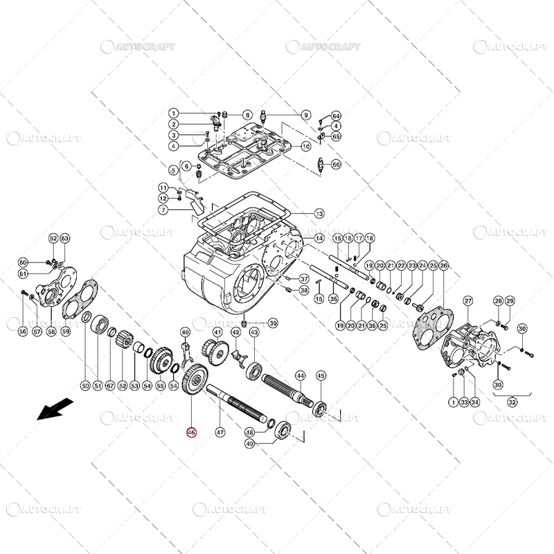 PINION CUTIE DE VITEZE Z44 COMBINA CLAAS [3]