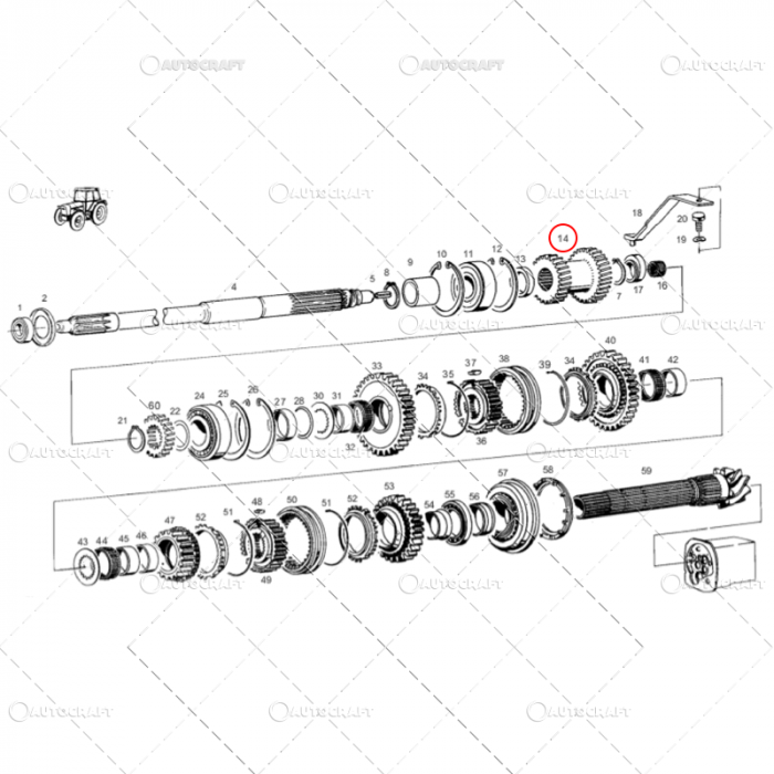 PINION CUTIE VITEZE  Z33/Z36 FENDT [2]