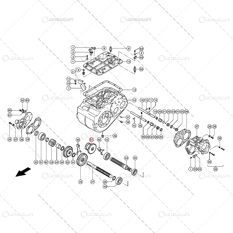 PINION DUBLU CUTIE DE VITEZE Z21, Z33 COMBINA CLAAS [2]