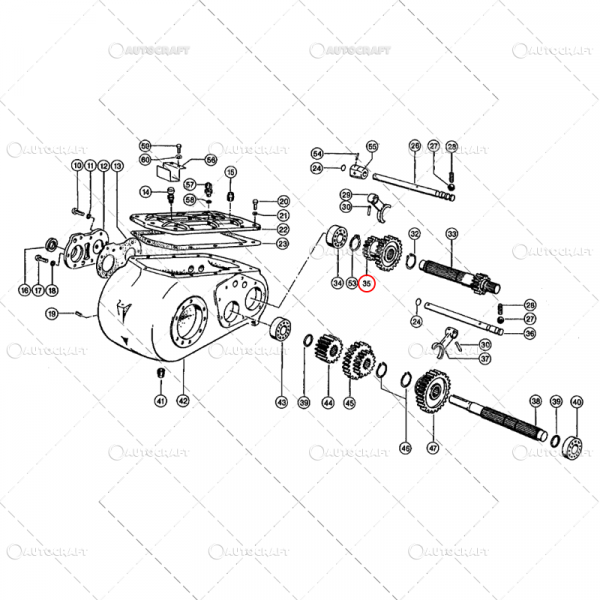 PINION DUBLU Z23/35 COMBINA CLAAS [3]