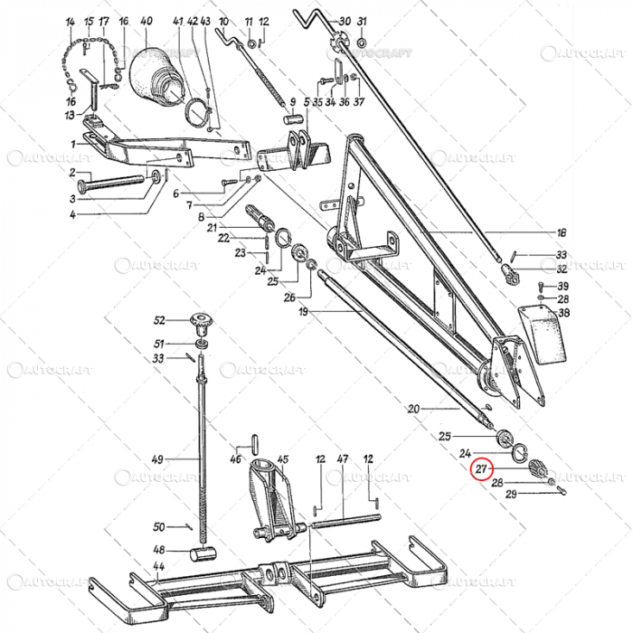 PINION GRUP CONIC GREBLA NIEMEYER Z=13 RS 280D, RS 310D [2]