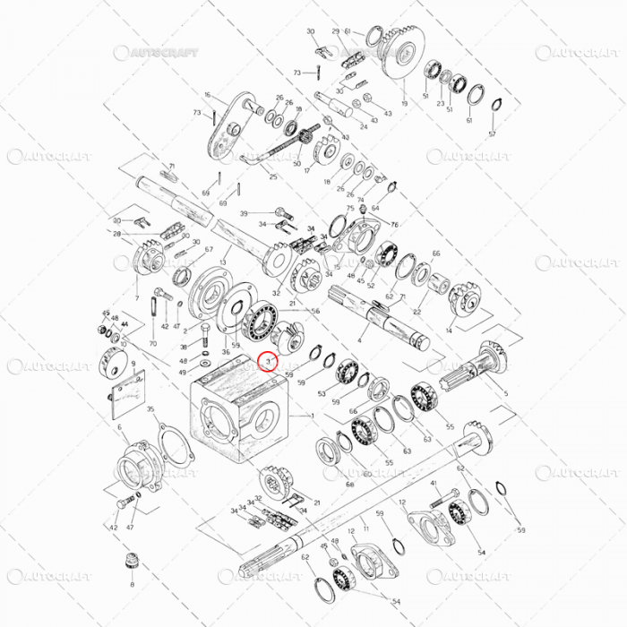 PINION GRUP REDUCTOR CULEGATOARE PORUMB SIP FI87x47.2 [2]