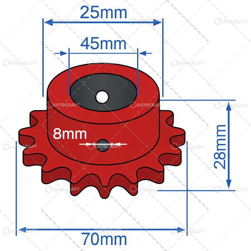 PINION LANT VALTURI Z16 CULEGATOARE PORUMB SIP [2]