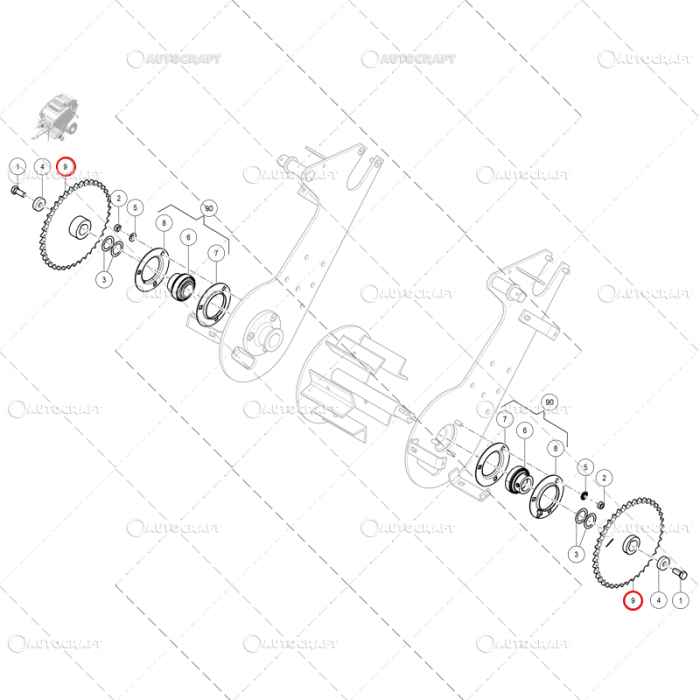 PINION Z=40 PICK-UP PRESA BALOTI WELGER [2]