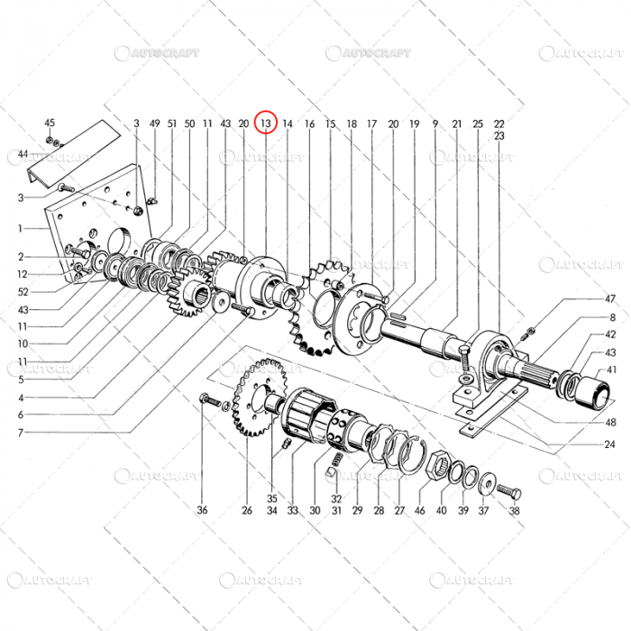 PINION Z=20 PRESA BALOTI WELGER [3]