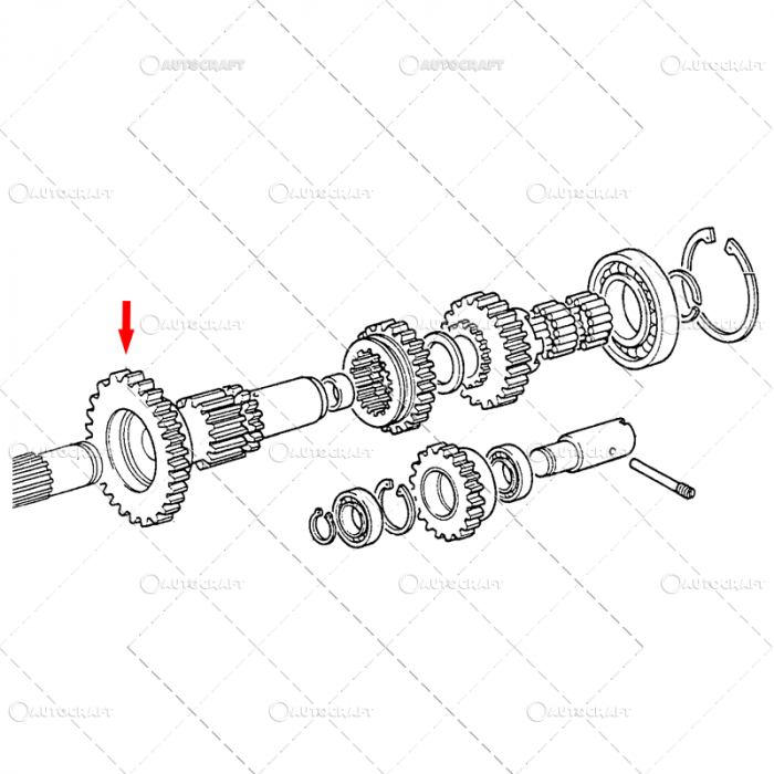 PINIONZ=43/Z=15 REDUCTOR SPATE FIAT, NEW HOLLAND, CASE IH [2]