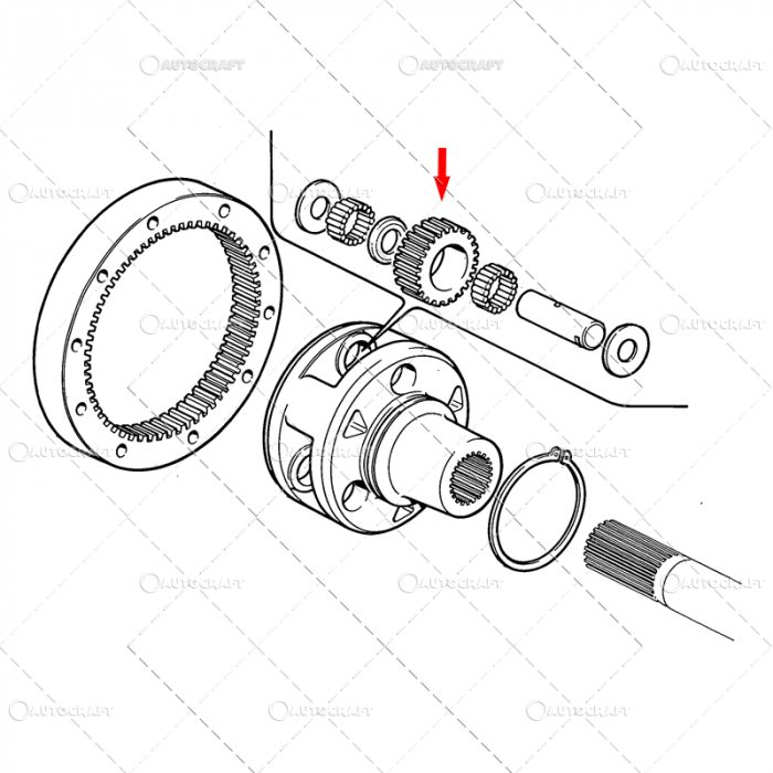 PINION Z=26 SATELIT SPATE FIAT [2]