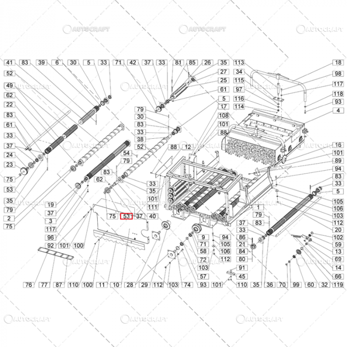 PINION Z=10 CULEGATOARE PORUMB ZMAJ, SIP [3]