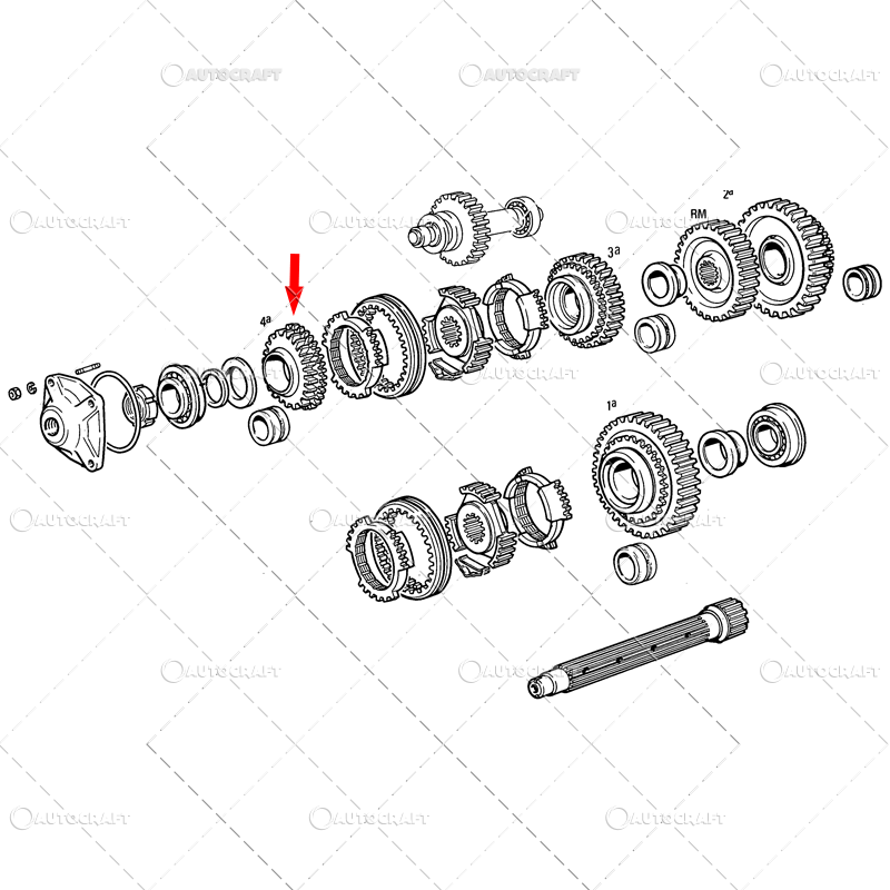 PINION Z=29 CUTIE VITEZE TREAPTA 4 FIAT 880, 880DT [2]
