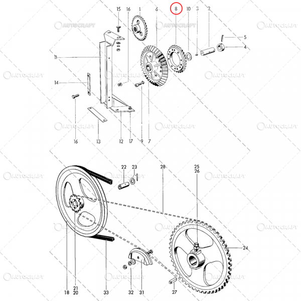 PINION Z=30 PICK-UP PRESA BALOTI WELGER [2]
