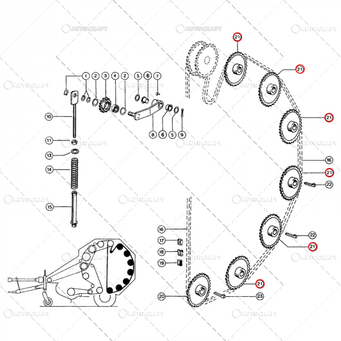 PINION Z=35 D=30 ROLE PRESA BALOTI CLAAS [2]