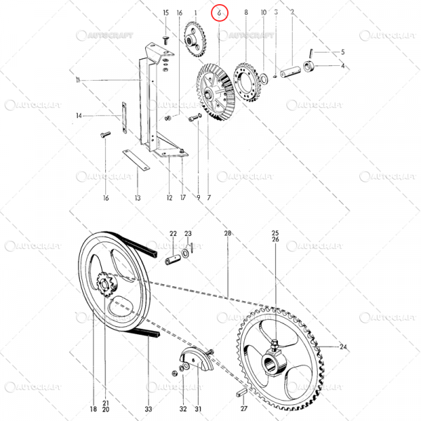 PINION Z=37 DINTI ANGRENAJ PICK-UP PRESA BALOTI WELGER [3]