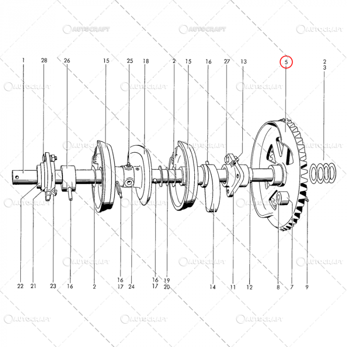 PINION Z=42 APARAT LEGAT PRESA BALOTI WELGER [2]