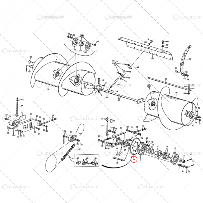 PINION Z=45 SNEC MASA CEREALE COMBINA NEW HOLLAND [2]