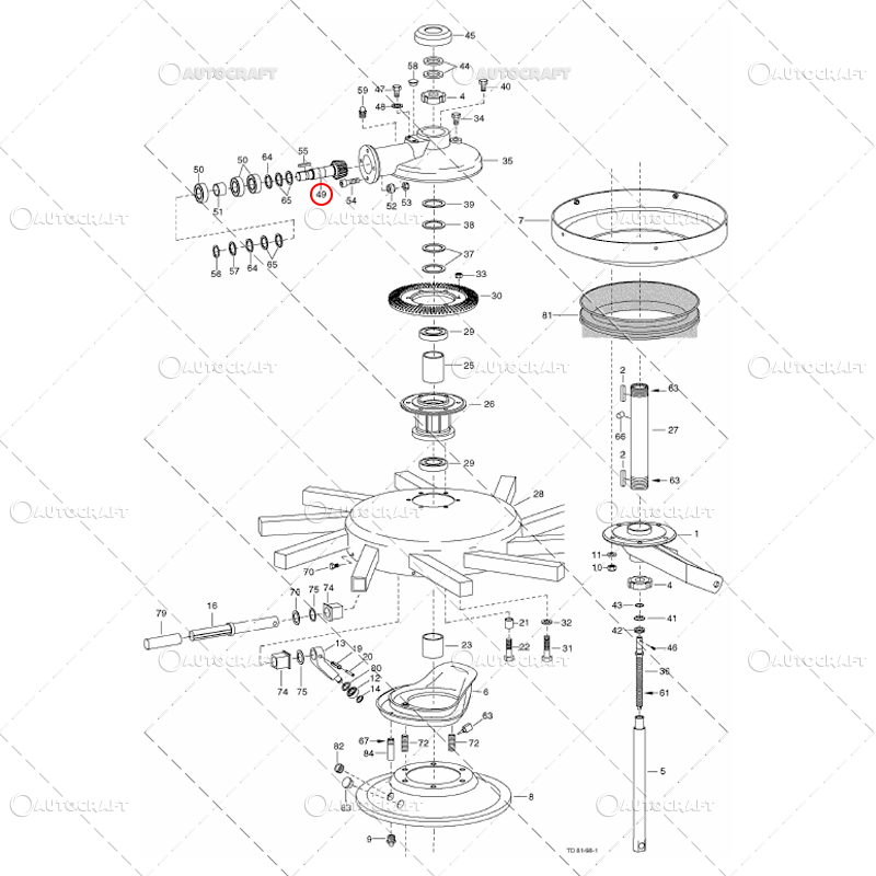 PINION Z=9 GRUP CONIC GREBLA POTTINGER TOP, EUROTOP [2]