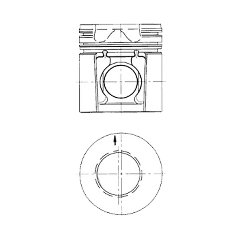 PISTON+SEGMENTI MOTOR Ø 105 MM, MASSEY FERGUSON, MC CORMICK, LANDINI, URSUS, MANITOU, ARMATRAC [2]