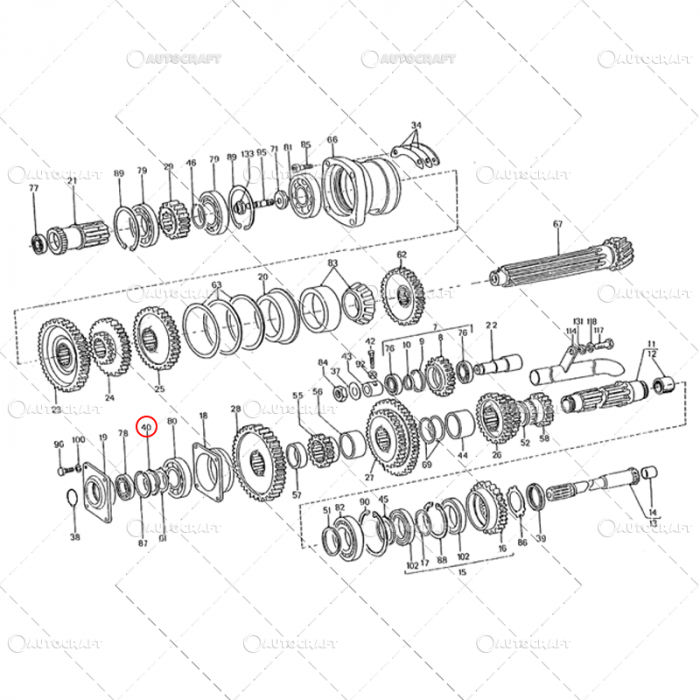 PIULITA ARBORE INTERMEDIAR M50 UTB TRACTOR U650 31.17.147 [2]