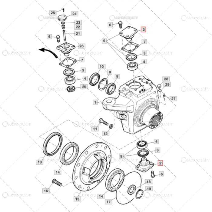 PIVOT PUNTE FATA JOHN DEERE [3]