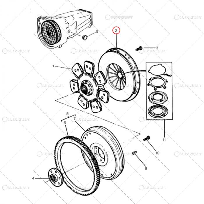 PLACA PRESIUNE AMBREIAJ MASSEY FERGUSON Ø: 330 mm [3]